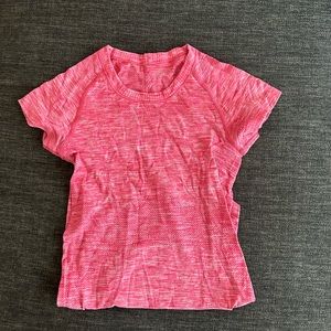LULULEMON swiftly tech pink short sleeve